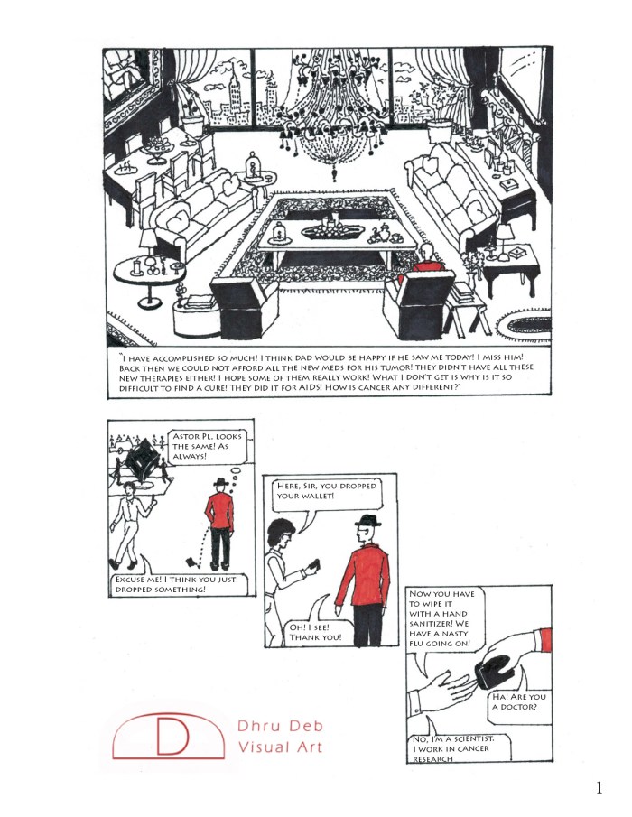 Data comic pages for website